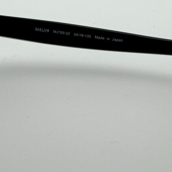 Maui Jim Japan CANNA MJ769-02 54-18-135 Black Women’s Sunglasses Frame H12902 - Picture 6 of 7